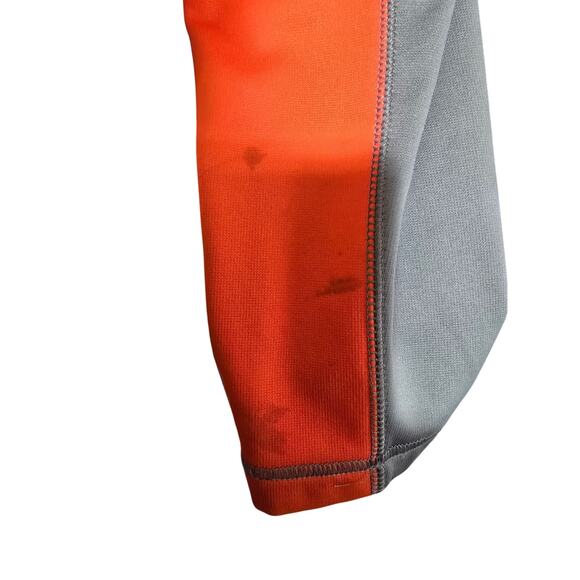 NIKE KO 1/4 ZIP SWEATSHIRT THERMA-FIT GREY ORANGE RARE UNISEX LARGE - Picture 6 of 6